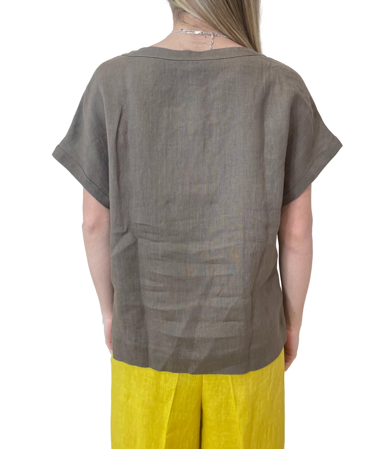 Emme Marella Camicia Tortora da Donna