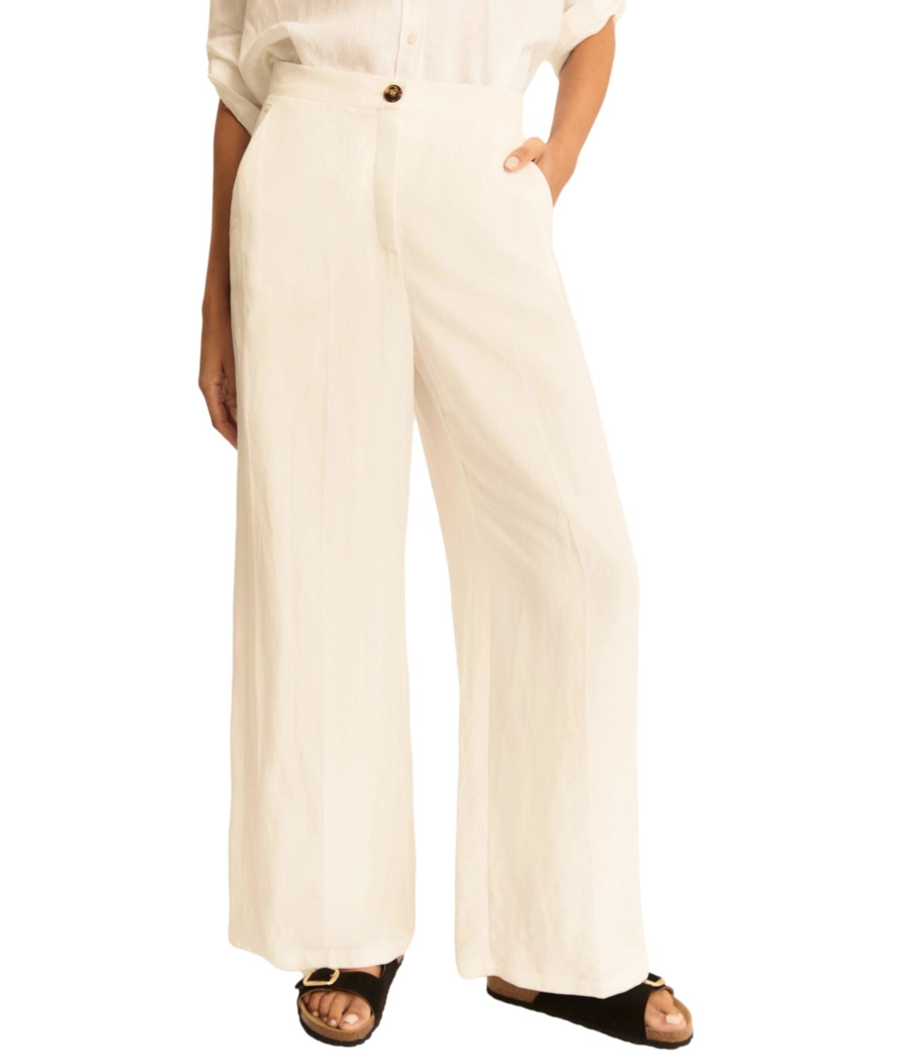 Emme Marella Pantalone Bianco da Donna