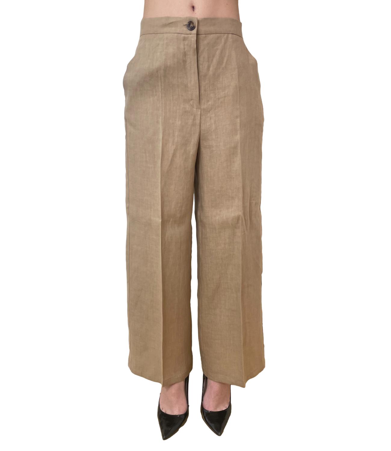 Emme Marella Pantalone Ecru da Donna