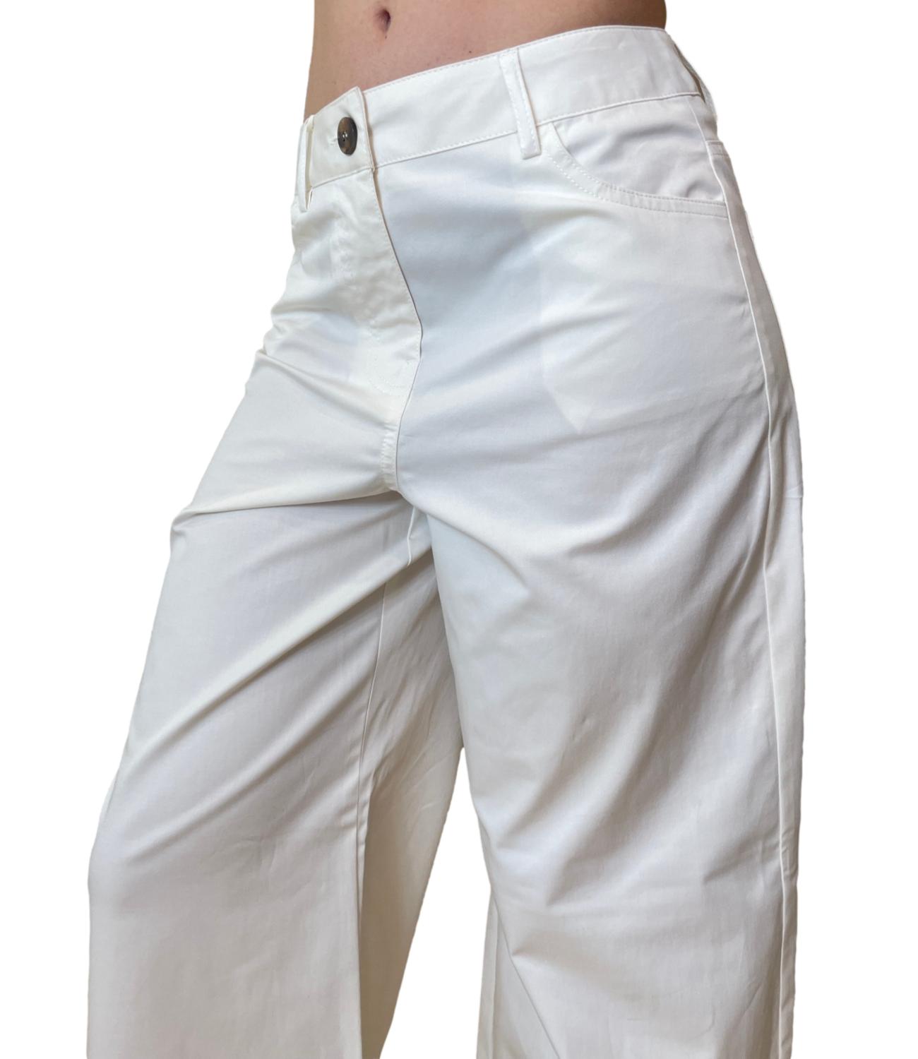 Emme Marella Pantalone Bianco da Donna