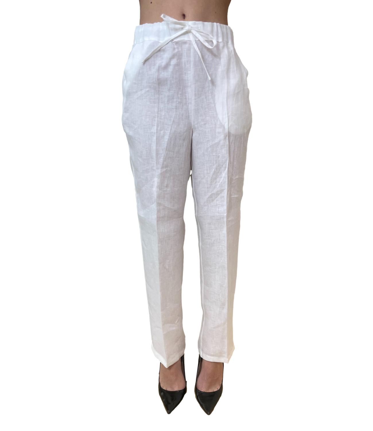 Emme Marella Pantalone Bianco da Donna