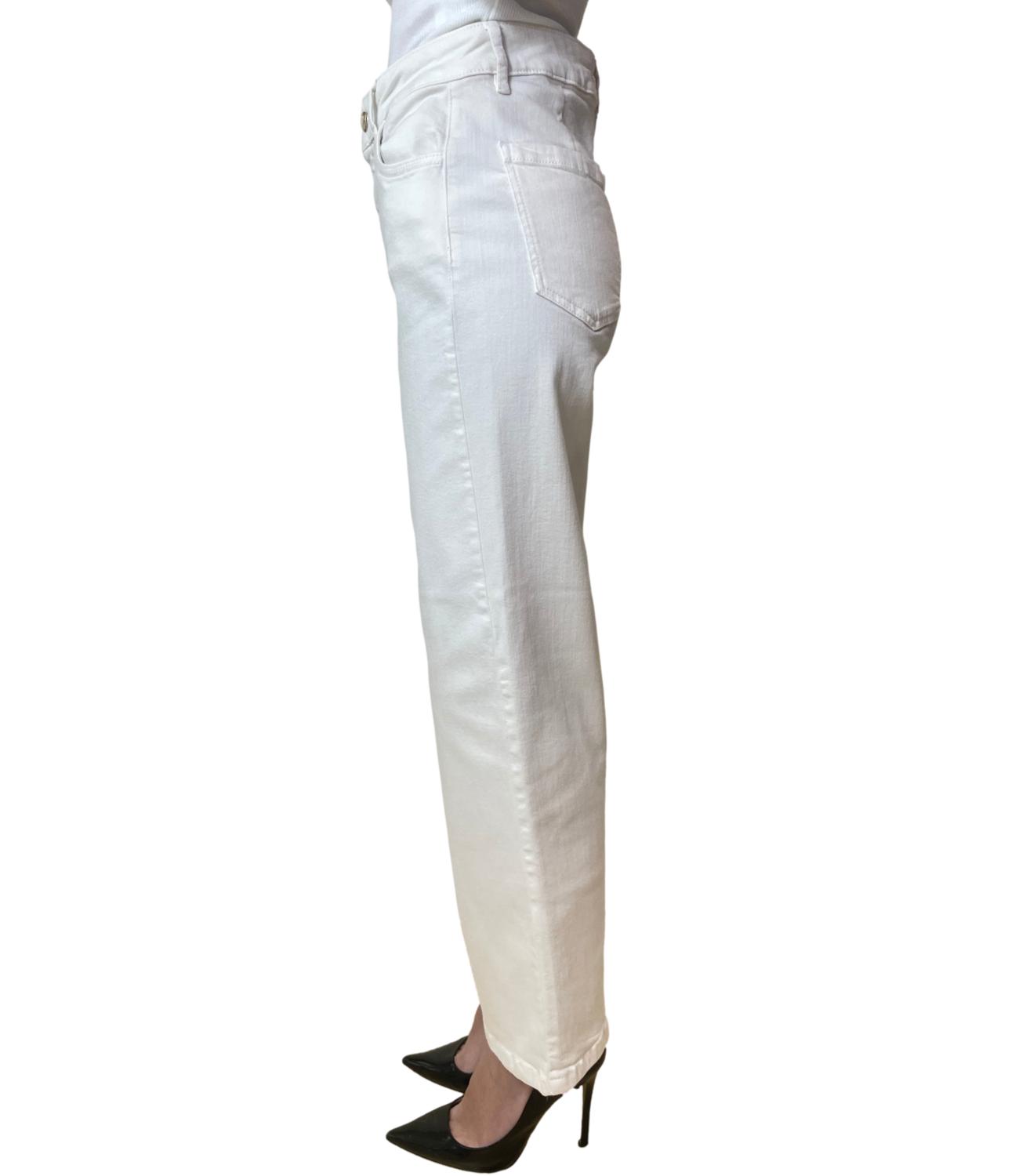 Emme Marella Pantaloni Emmhobby Bianco Lana Donna