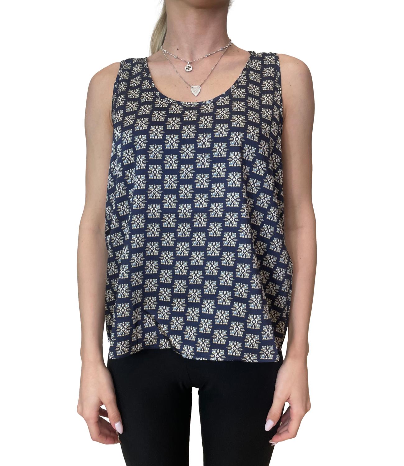 Emme Marella Top Blu da Donna