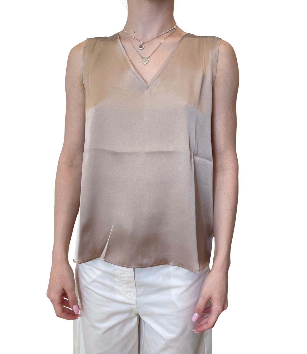 Emme Marella Top Beige da Donna
