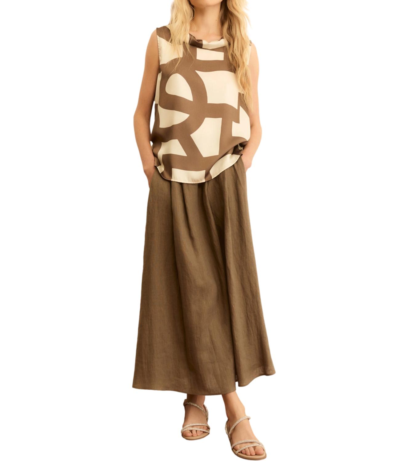 Emme Marella Top Tortora da Donna