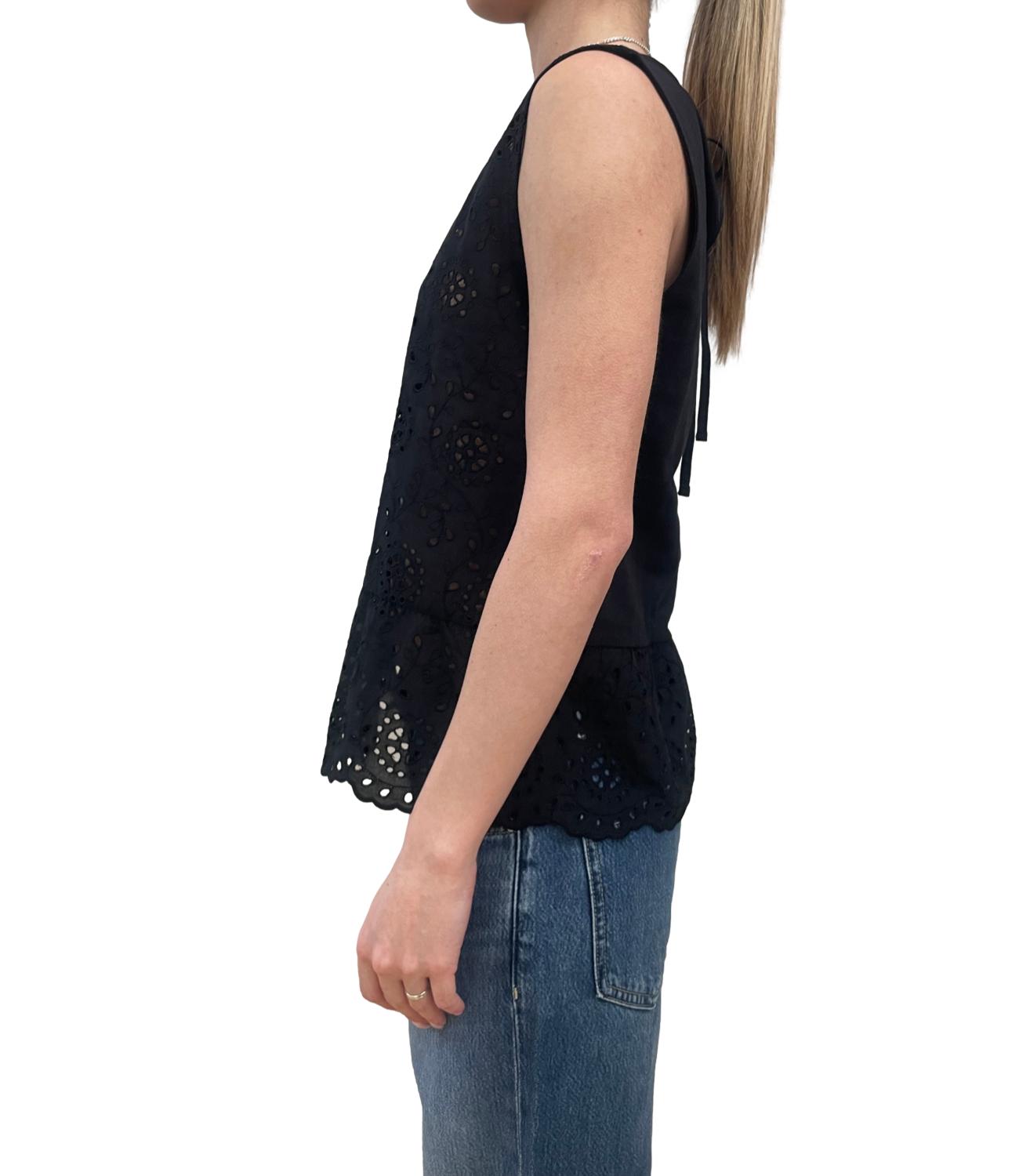 Emme Marella Top Emmpanetto Nero Donna