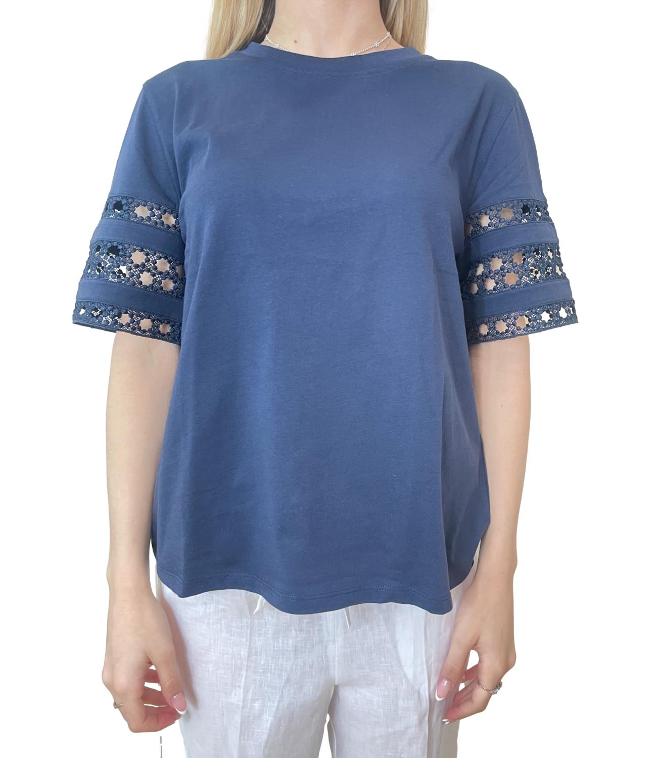 Emme Marella t-shier Emmape blu notte donna