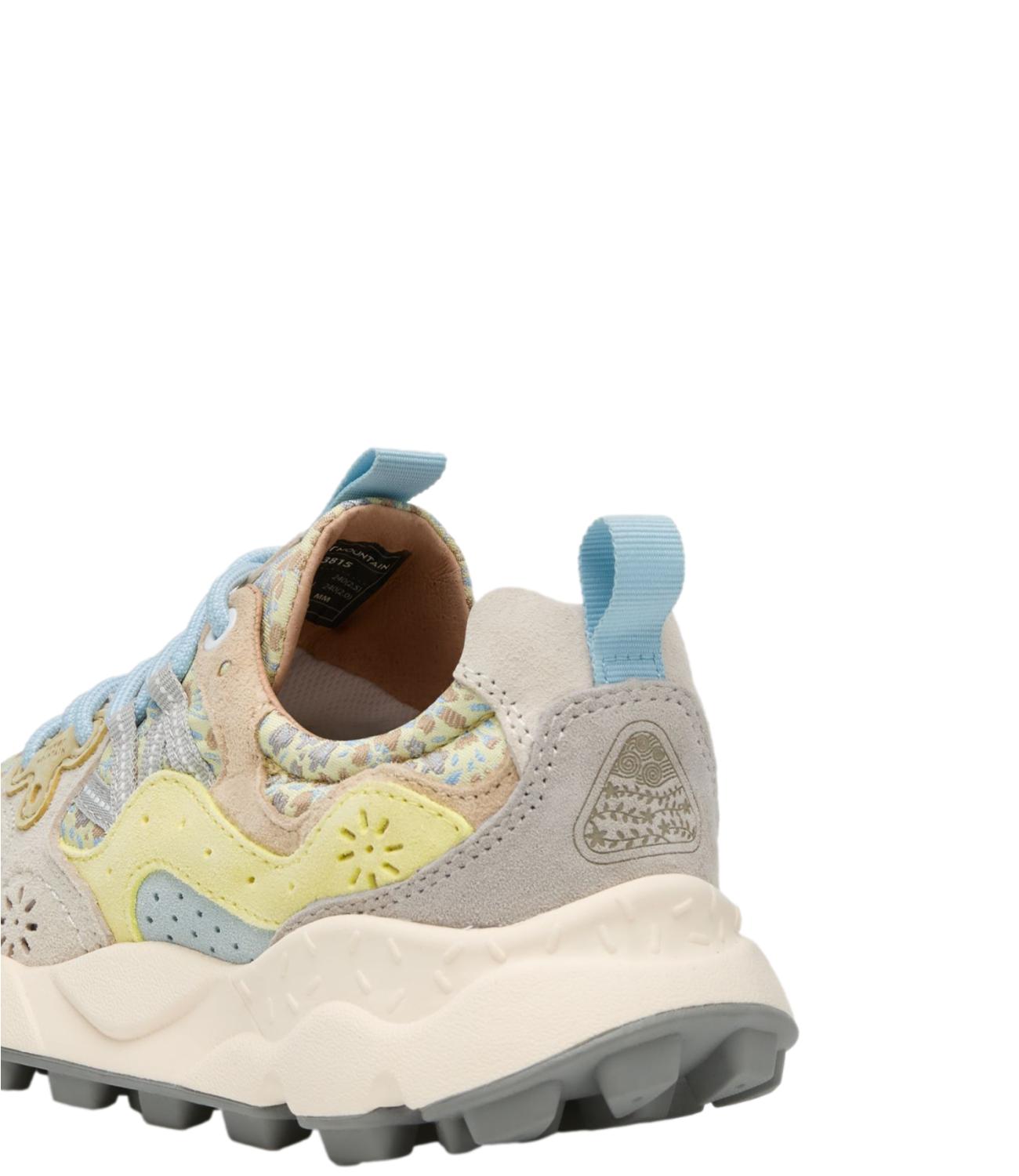 Flower Mountain Sneakers CreaM-WhitE-Yellow Fluo da Donna