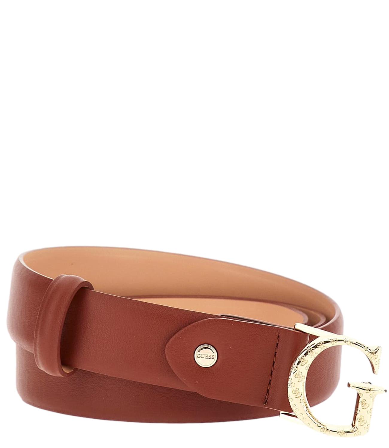 Guess Cintura Logo Cognac Donna