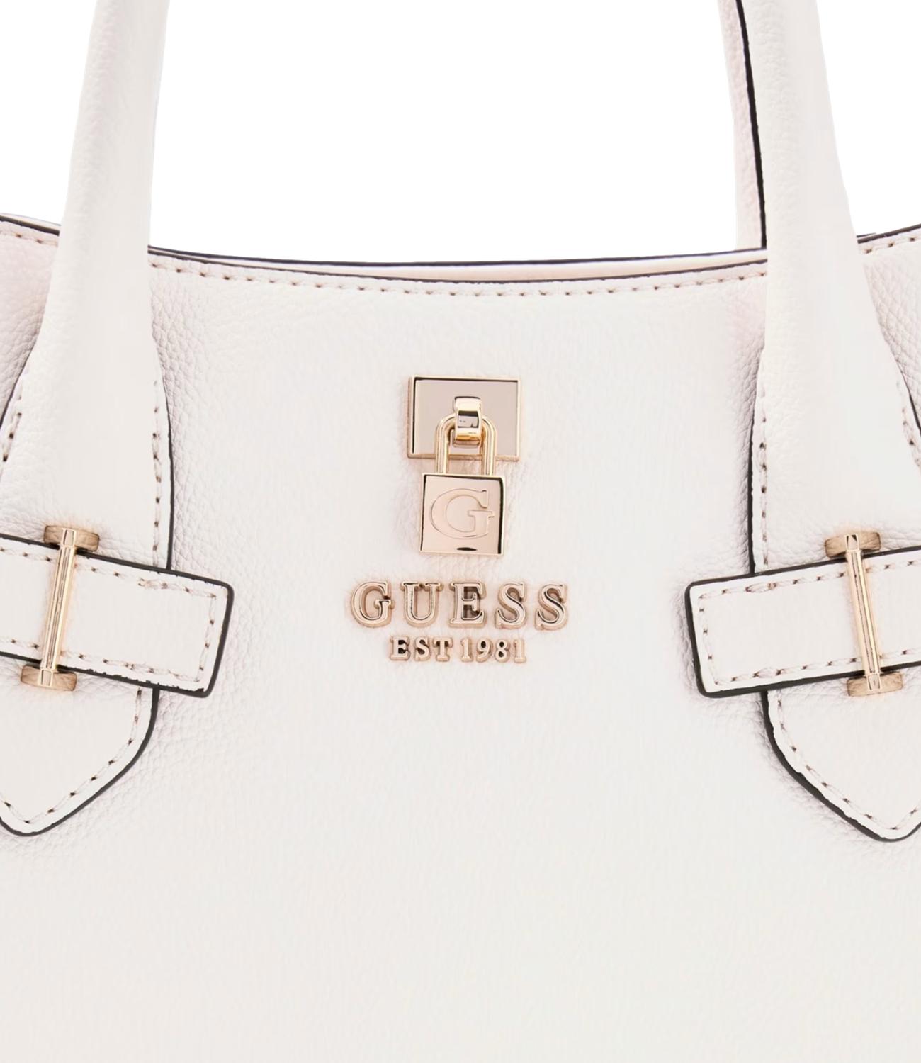 GUESS borsa Yesba Girlfriend Satchel bianca donna