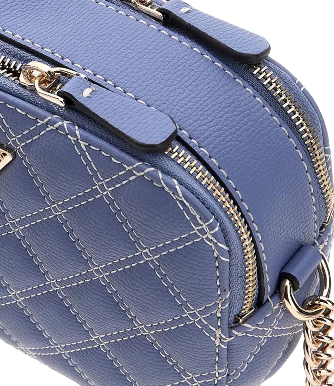 Guess Borsa Mini Tracolla Giully Grey Blue Donna