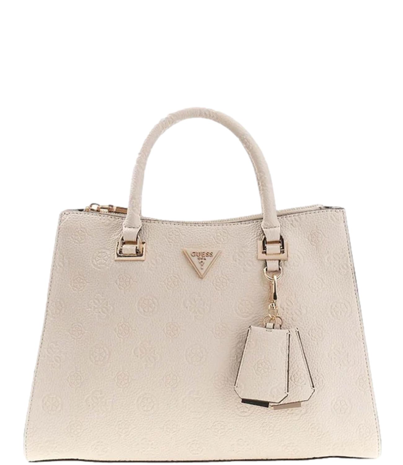 Guess Borsa Cresidia Off White Logo Donna
