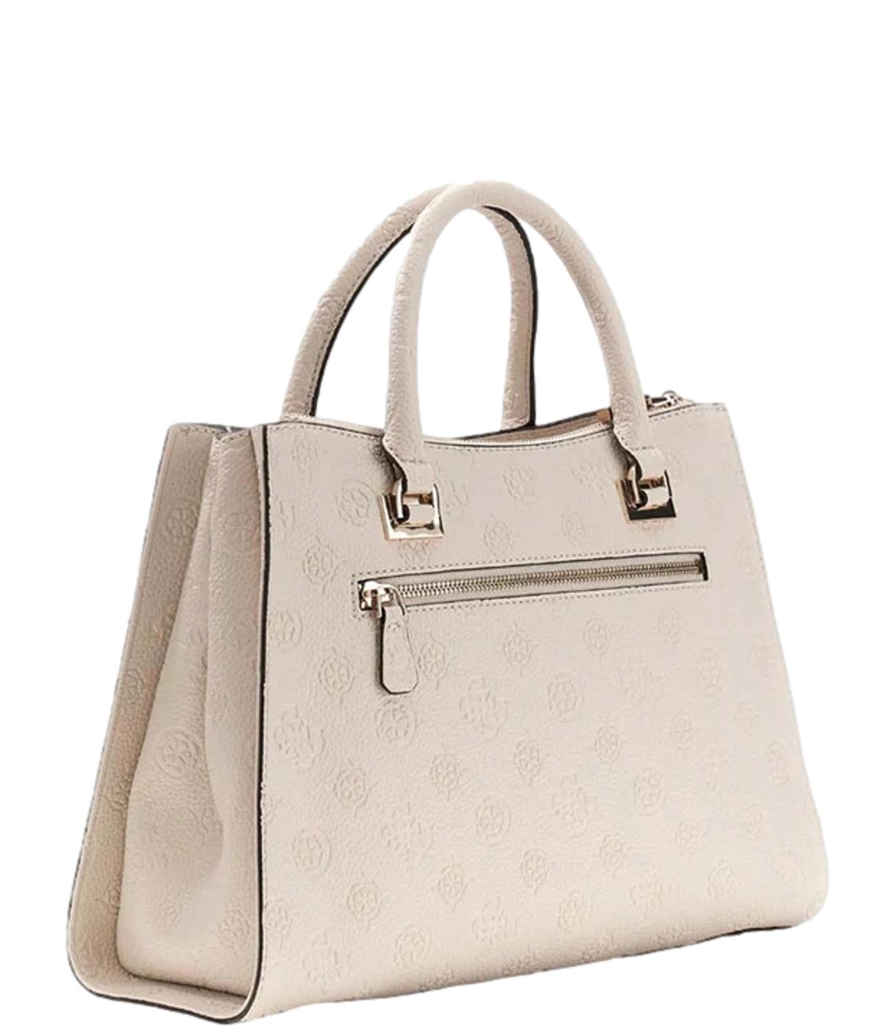 Guess Borsa Cresidia Off White Logo Donna