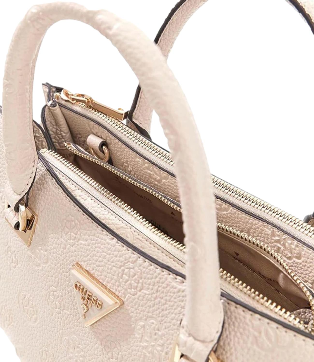 Guess Borsa Cresidia Off White Logo Donna