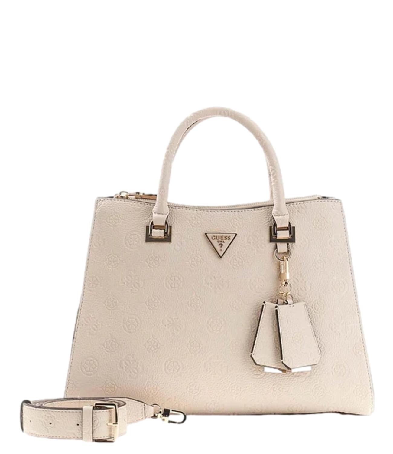 Guess Borsa Cresidia Off White Logo Donna