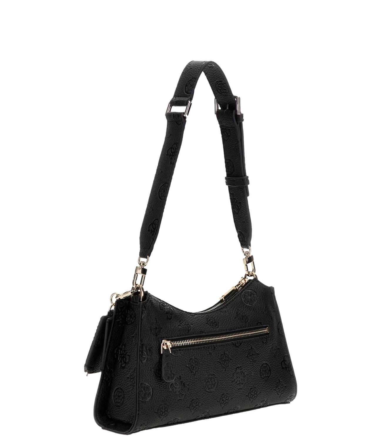 Guess Borsa a spalla Cresidia Black Logo Donna