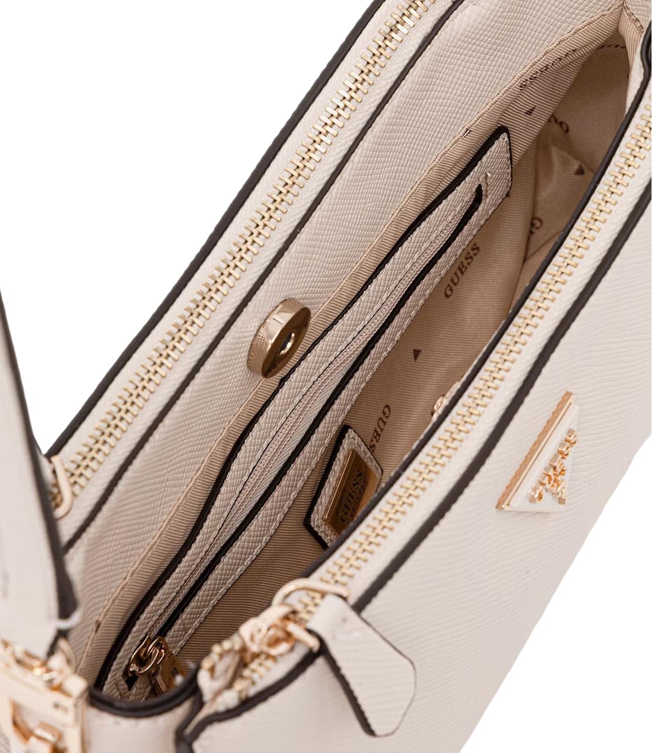 Guess Borsa Mini Noelle Bianco Donna