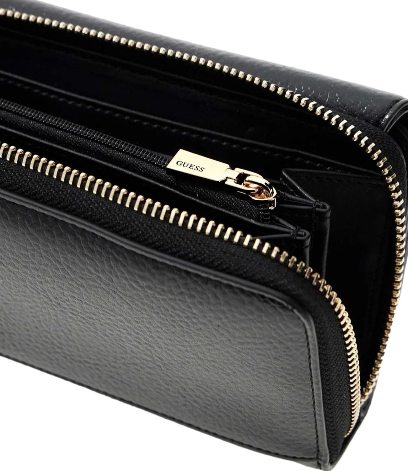 Guess Portafoglio Maxi Brooke Nero Donna