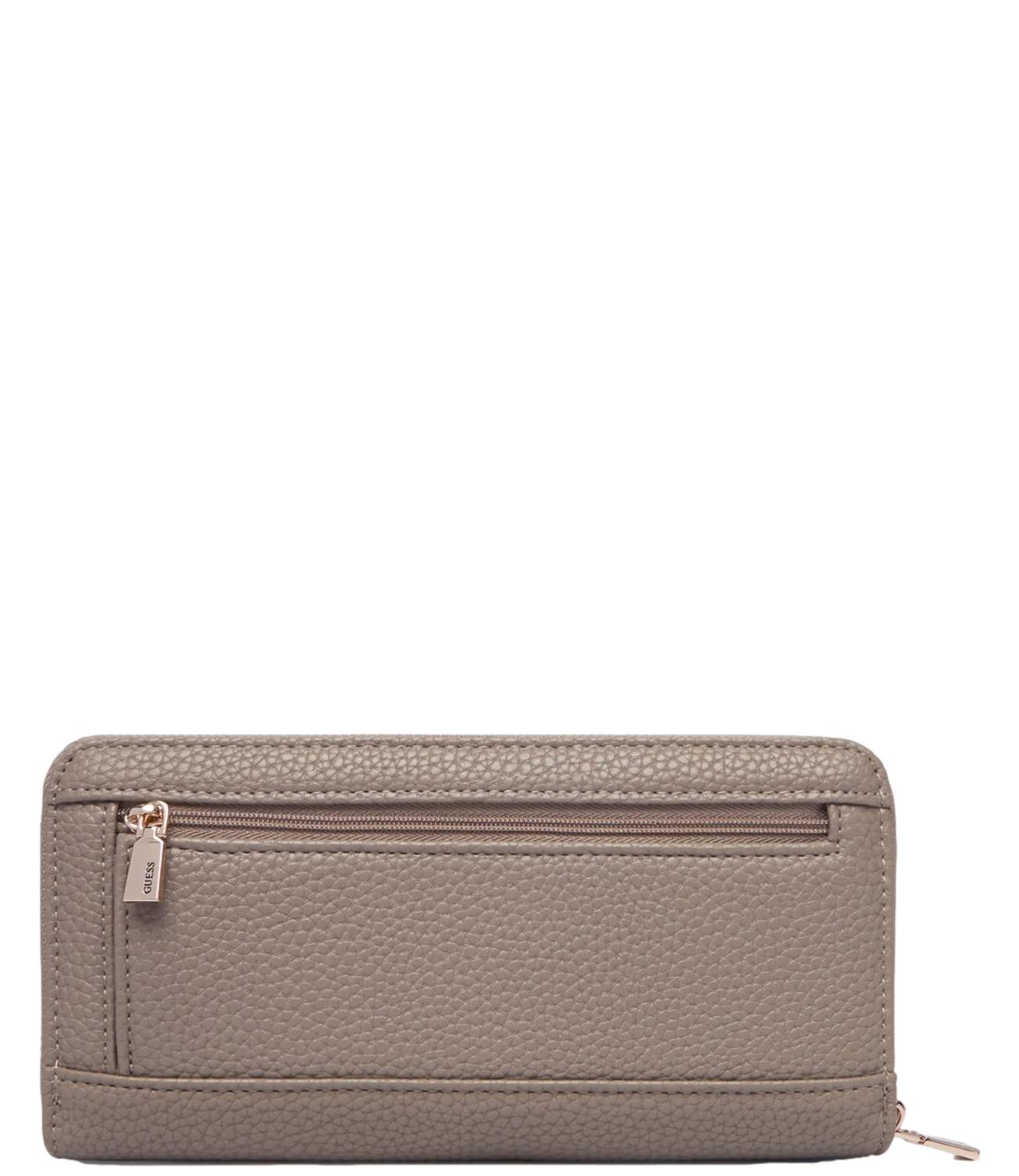 Guess Portafoglio Brenton Dark Taupe Donna