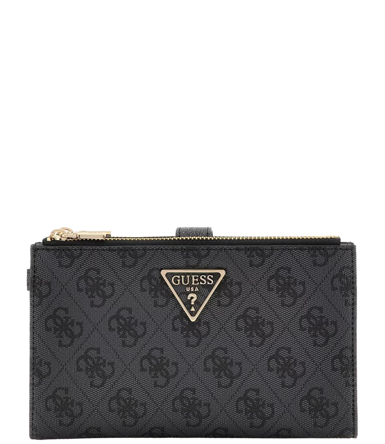 Guess Portafoglio Nero Logo Donna