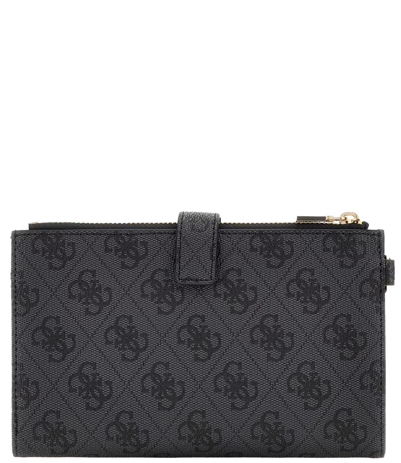 Guess Portafoglio Nero Logo Donna