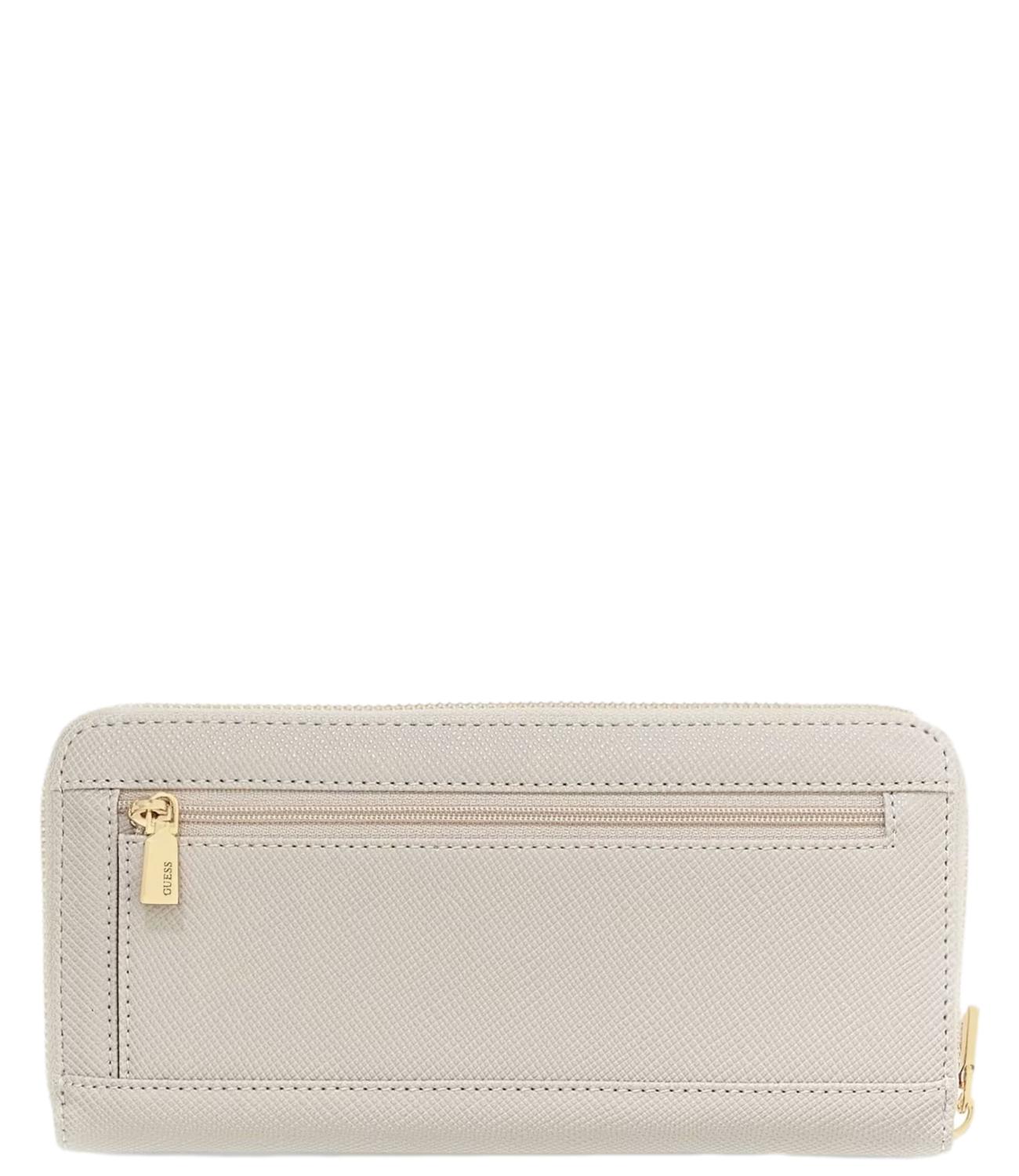 Guess portafohglio Laurel grande beige donna