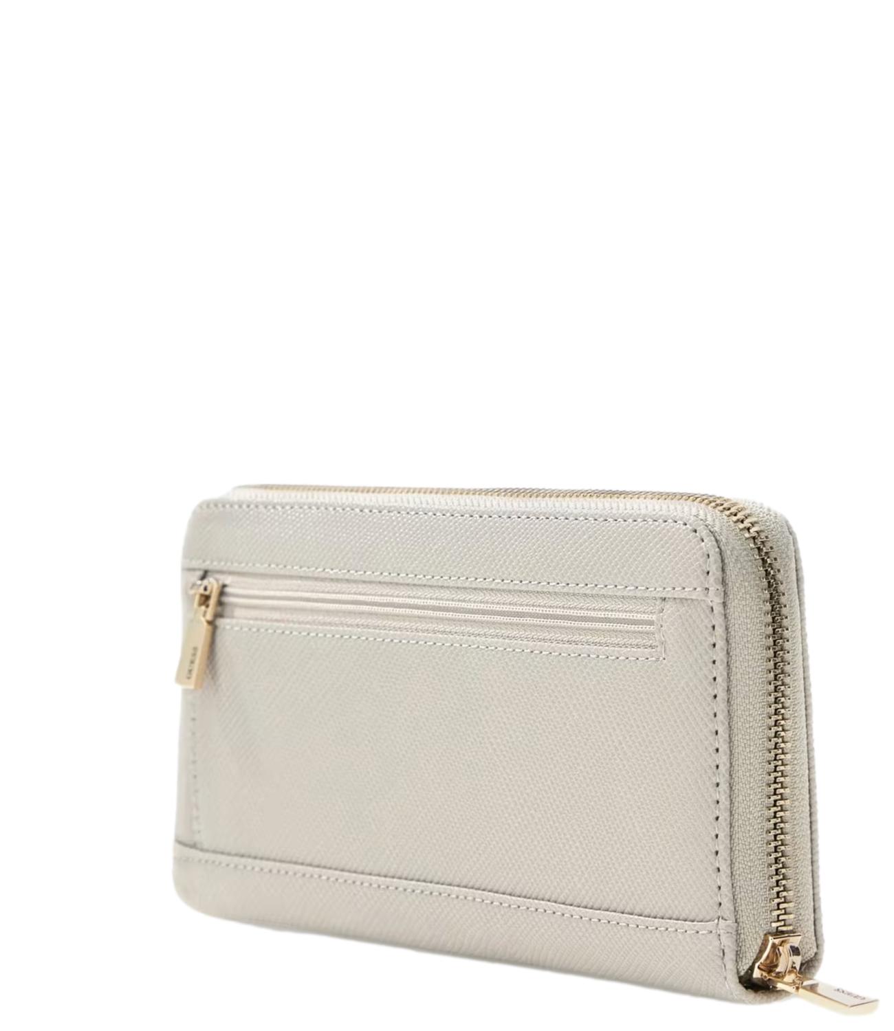 Guess portafohglio Laurel grande beige donna