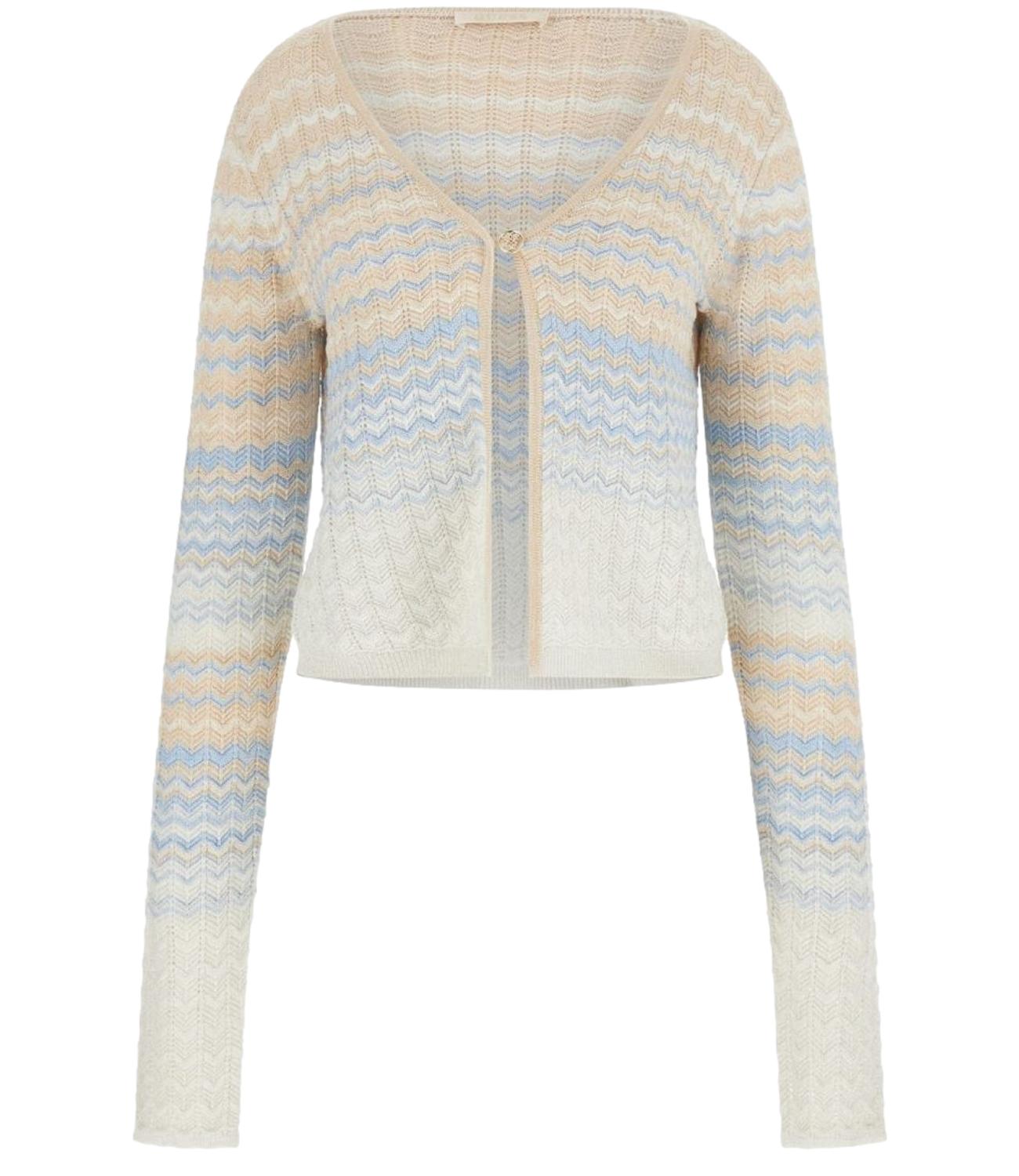Guess Maglia Light Blue Beige Donna
