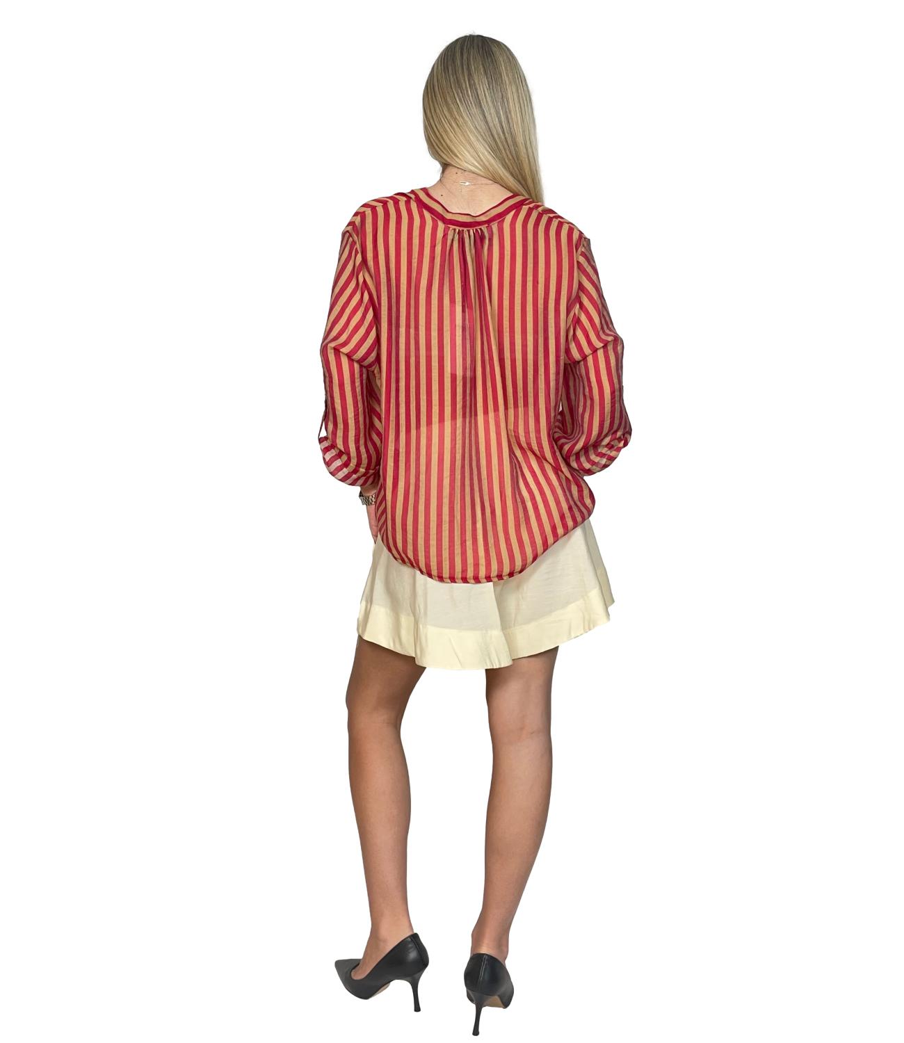 Have One Camicia Riga India/sabbia da Donna