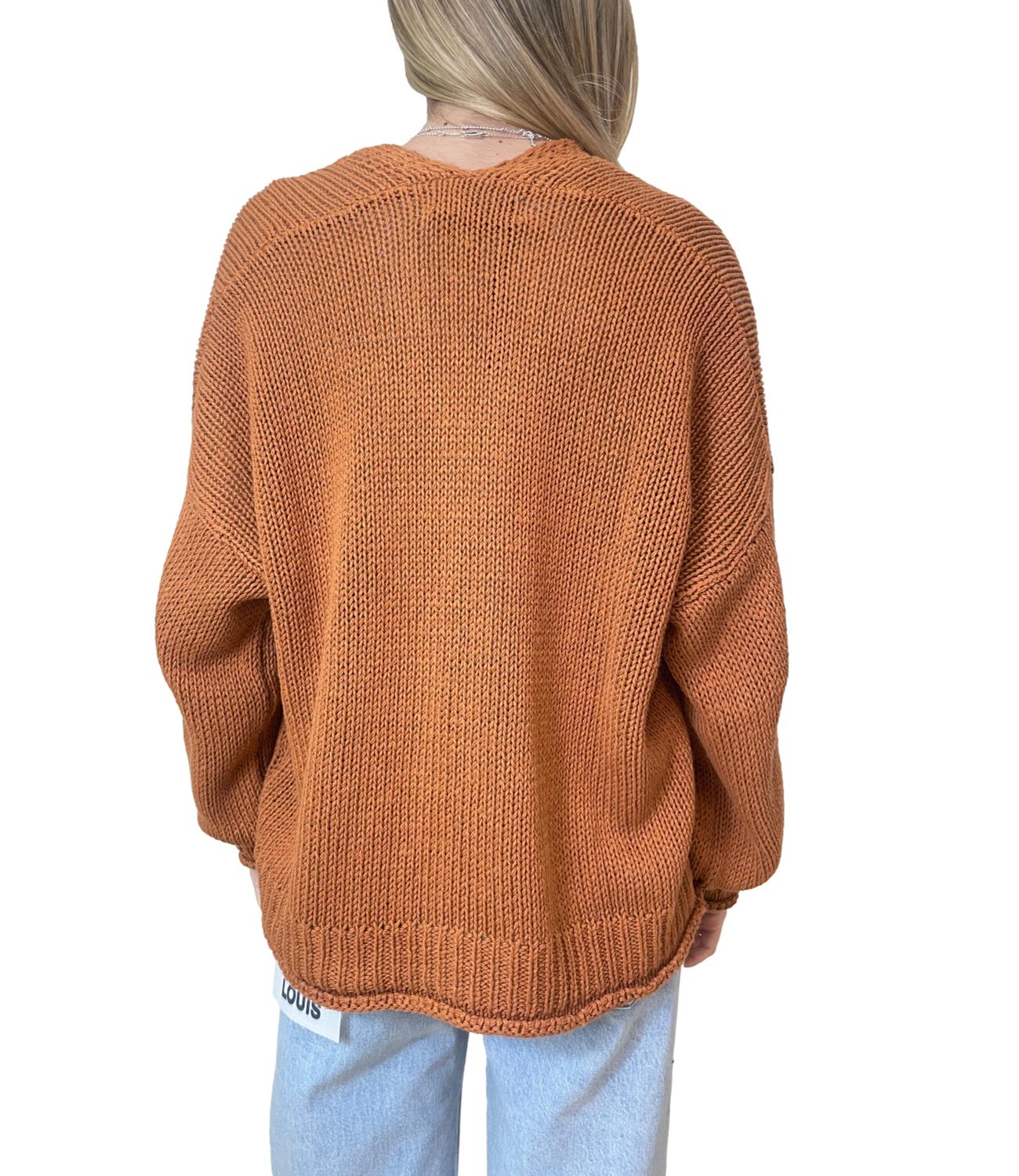 Have One Cardigan Over Tabacco Donna
