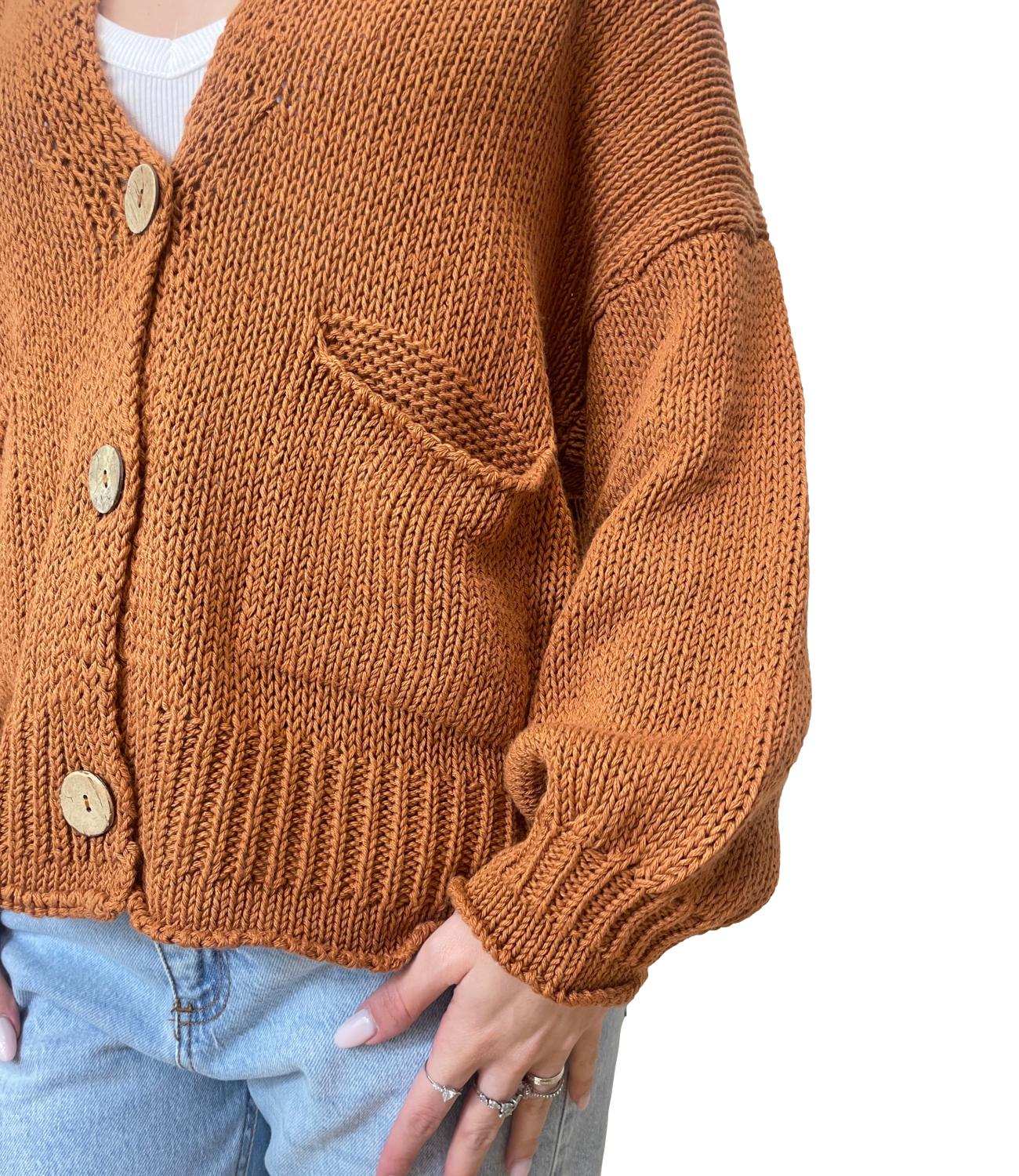 Have One Cardigan Over Tabacco Donna