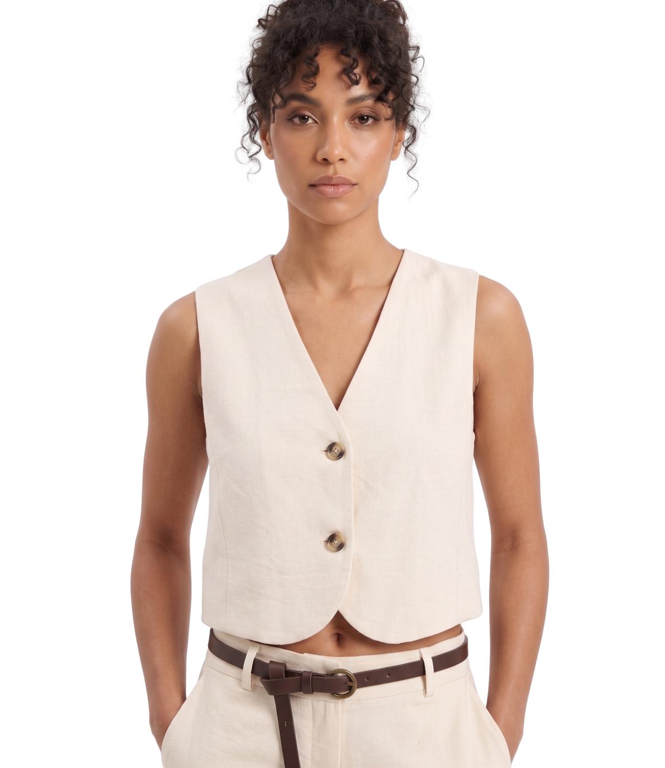 Have One Gilet Beige da Donna