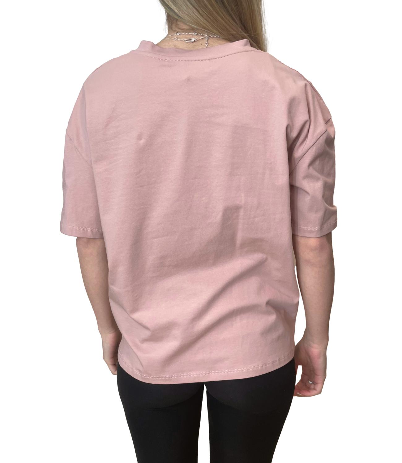 Have One T-shirt Pizzo Rosa Donna
