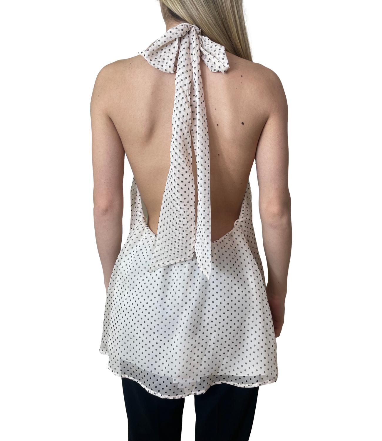 Imperial Top Pois Burro/Nero Donna