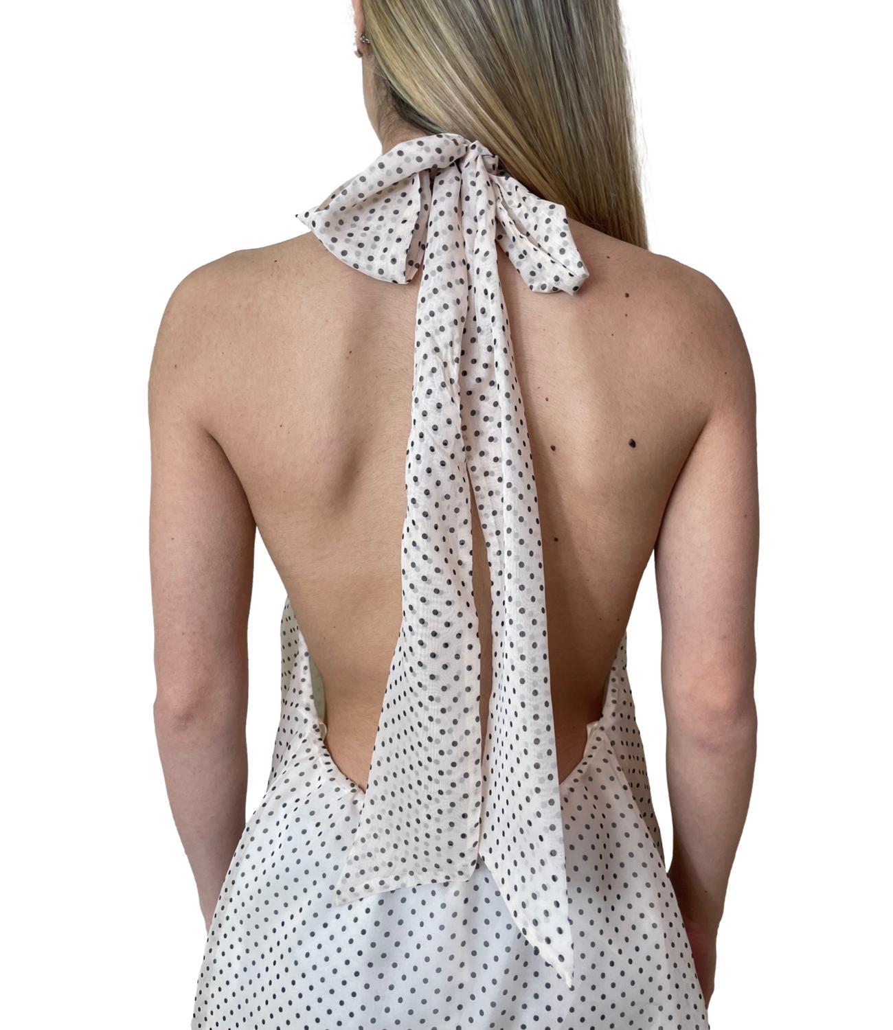 Imperial Top Pois Burro/Nero Donna
