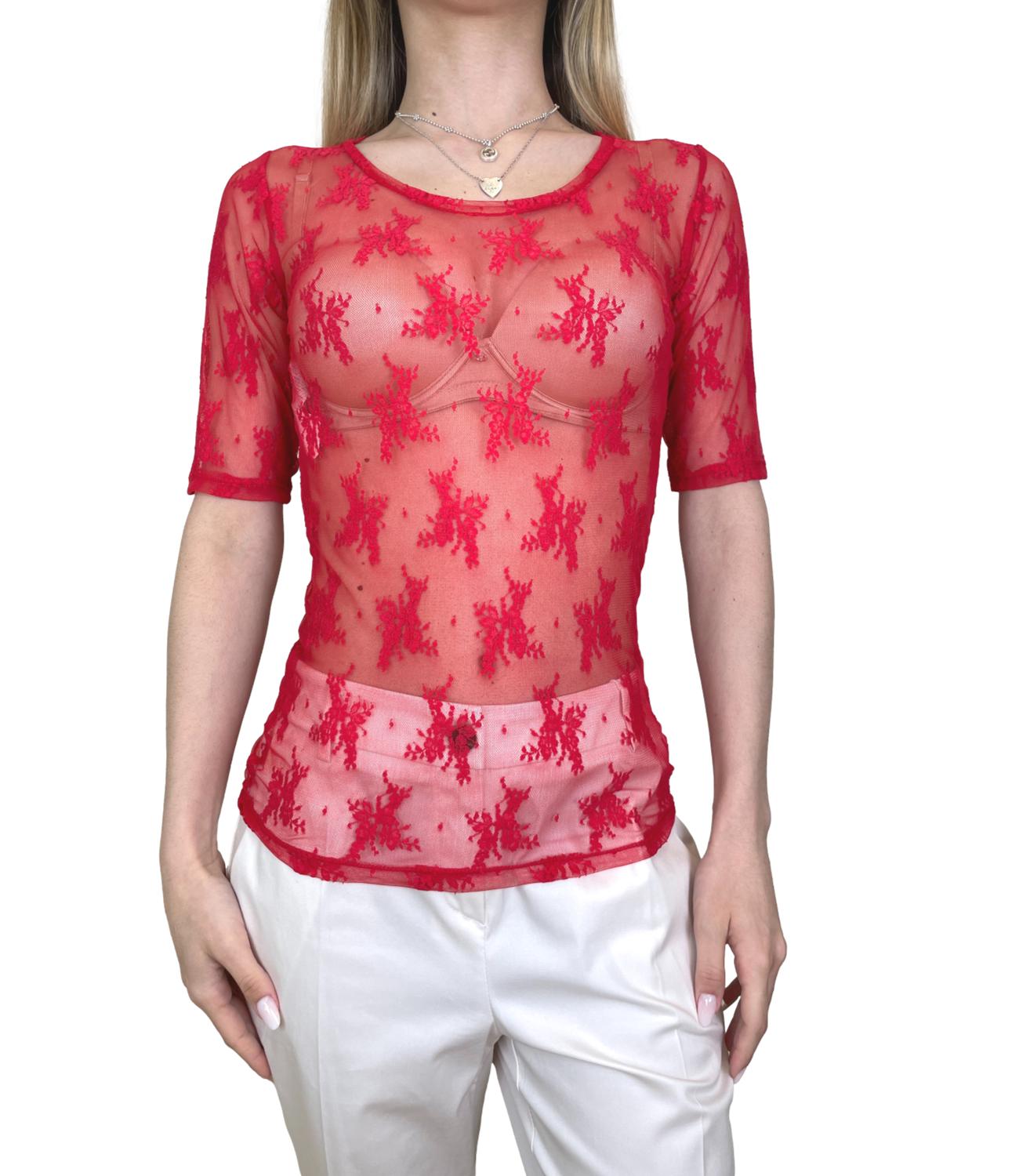 Imperial T-Shirt Rosso da Donna