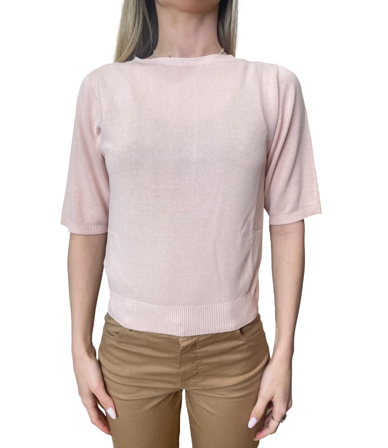 Kontatto Maglia Girocollo Rosa Donna