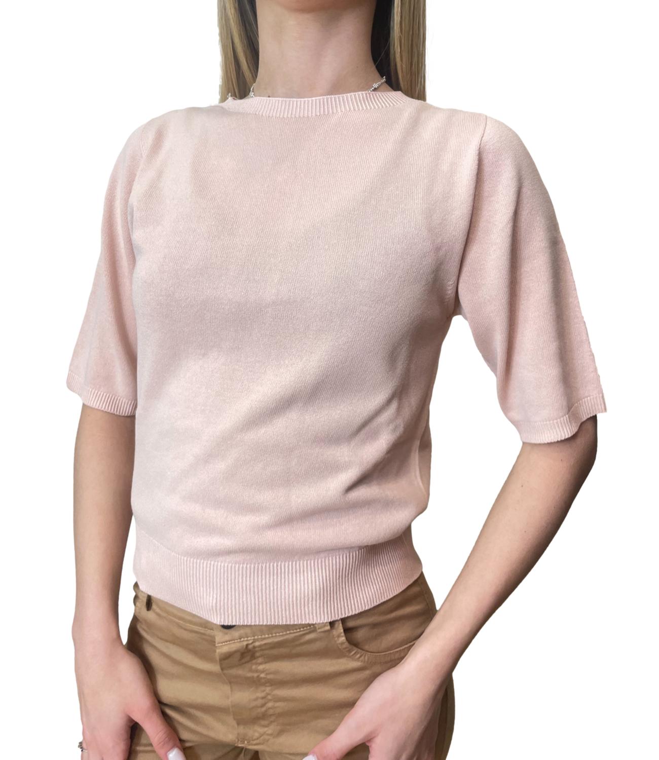 Kontatto Maglia Girocollo Rosa Donna
