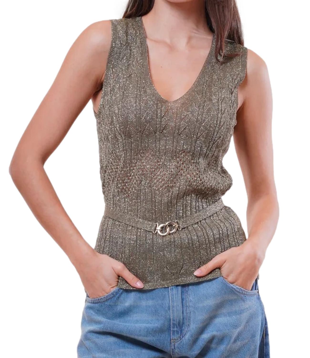 Kontatto Top Militare da Donna