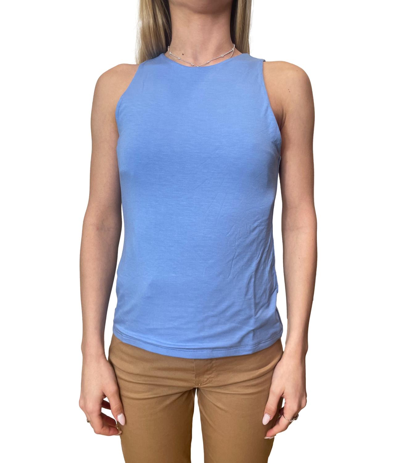 Kontatto Canotta Americana Denim Donna