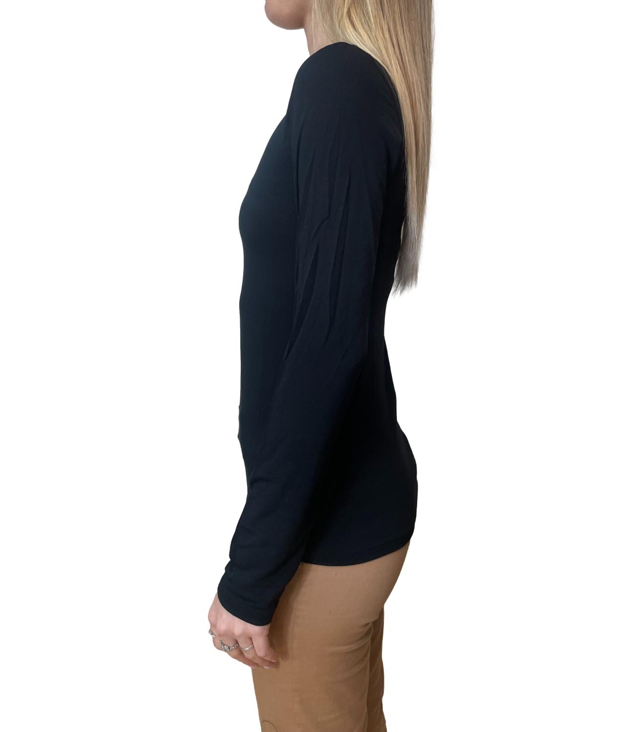 Kontatto Maglia Second Skin Nero Donna