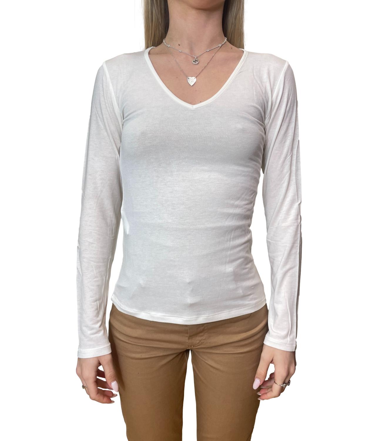 Kontatto Maglia Second Skin Panna Donna