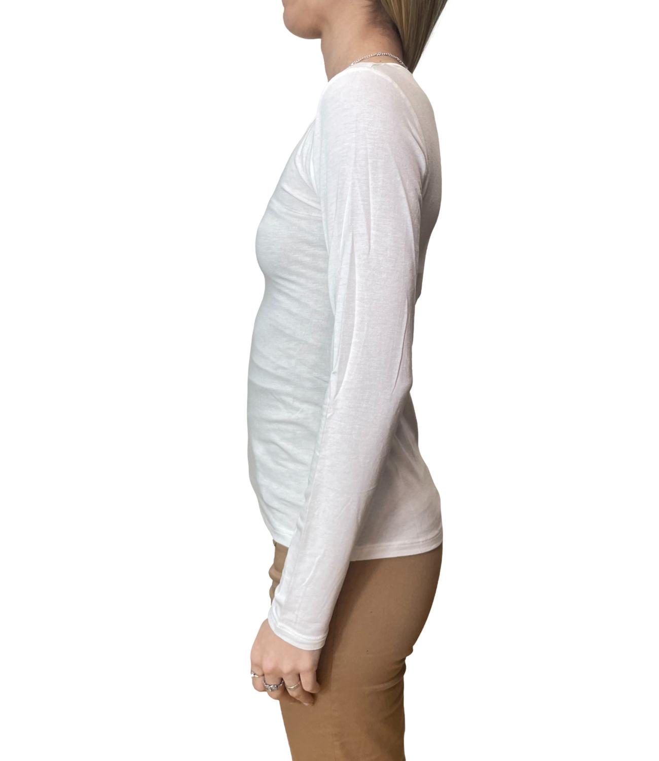 Kontatto Maglia Second Skin Panna Donna