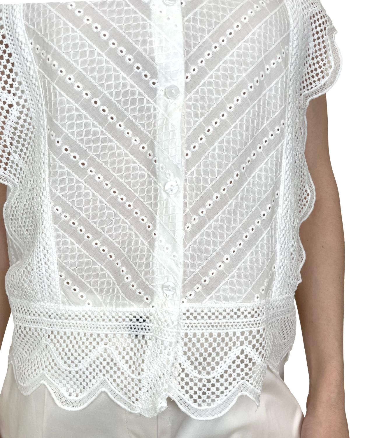 Kontatto Blusa Bianco da Donna