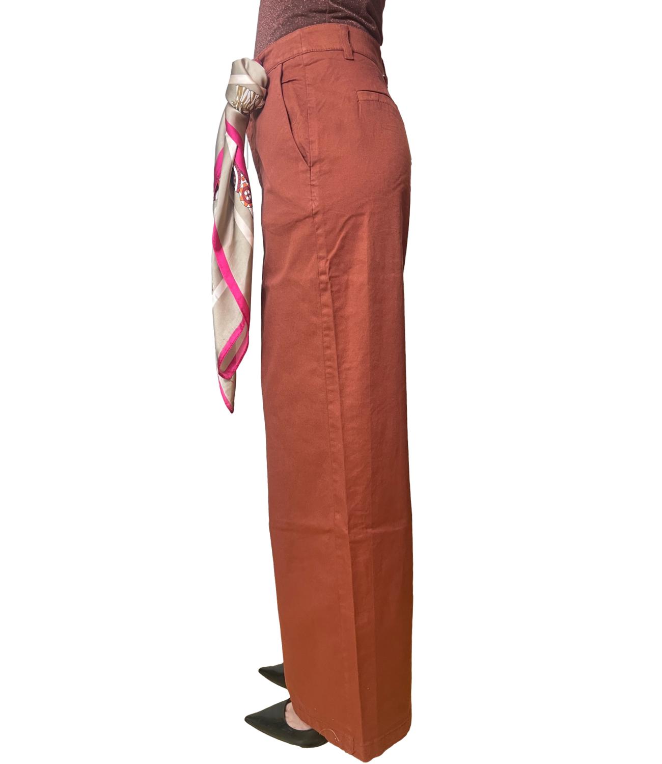 Kontatto Pantalone Ruggine da Donna