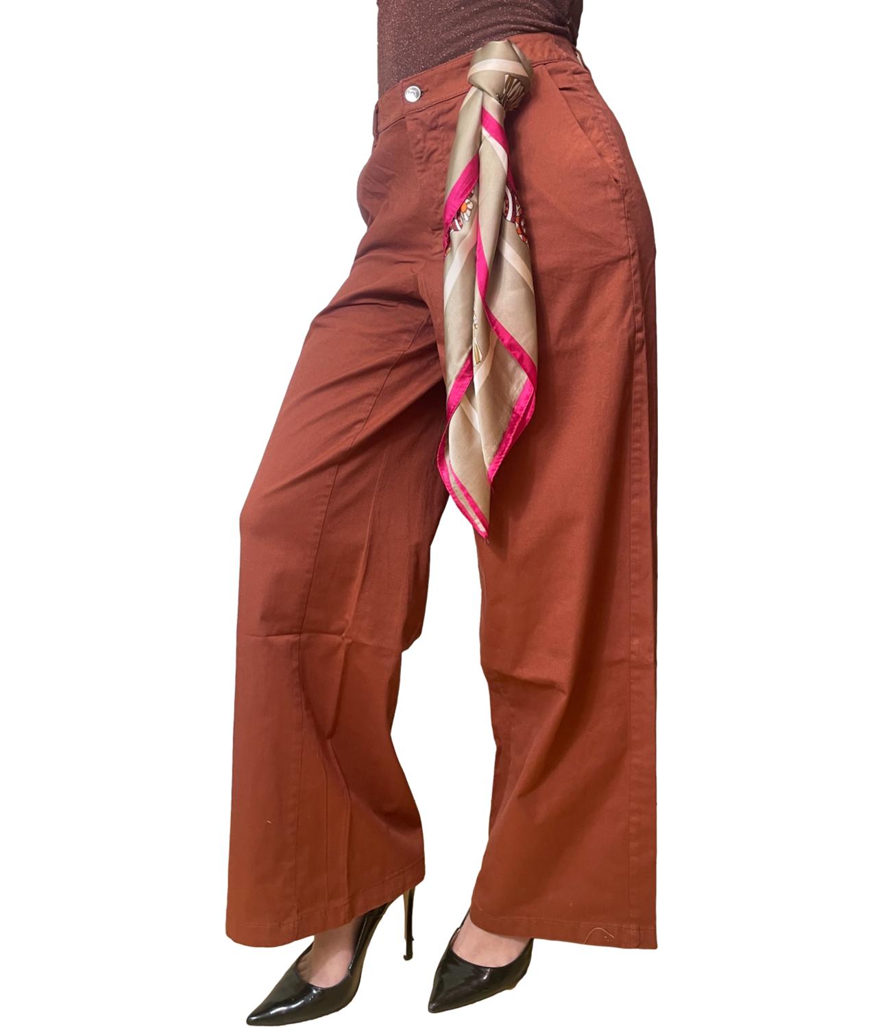 Kontatto Pantalone Ruggine da Donna