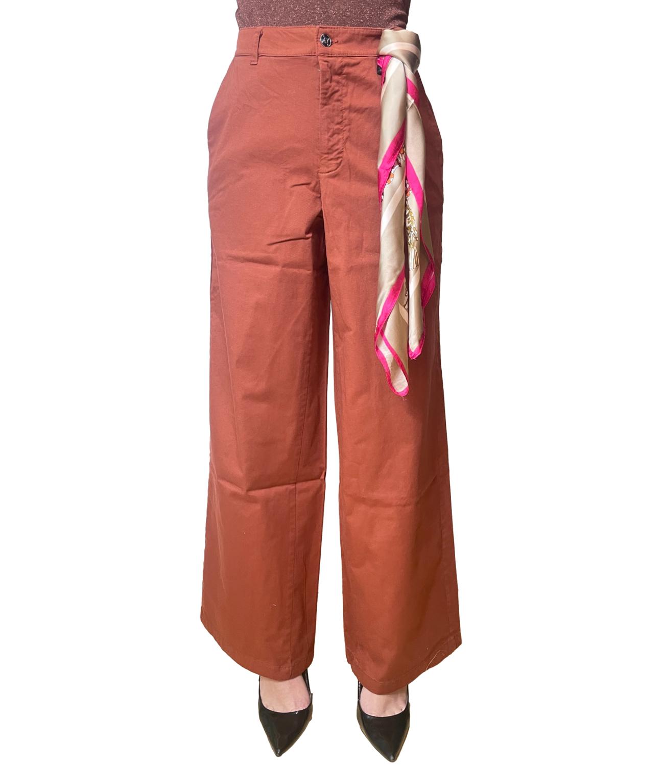 Kontatto Pantalone Ruggine da Donna