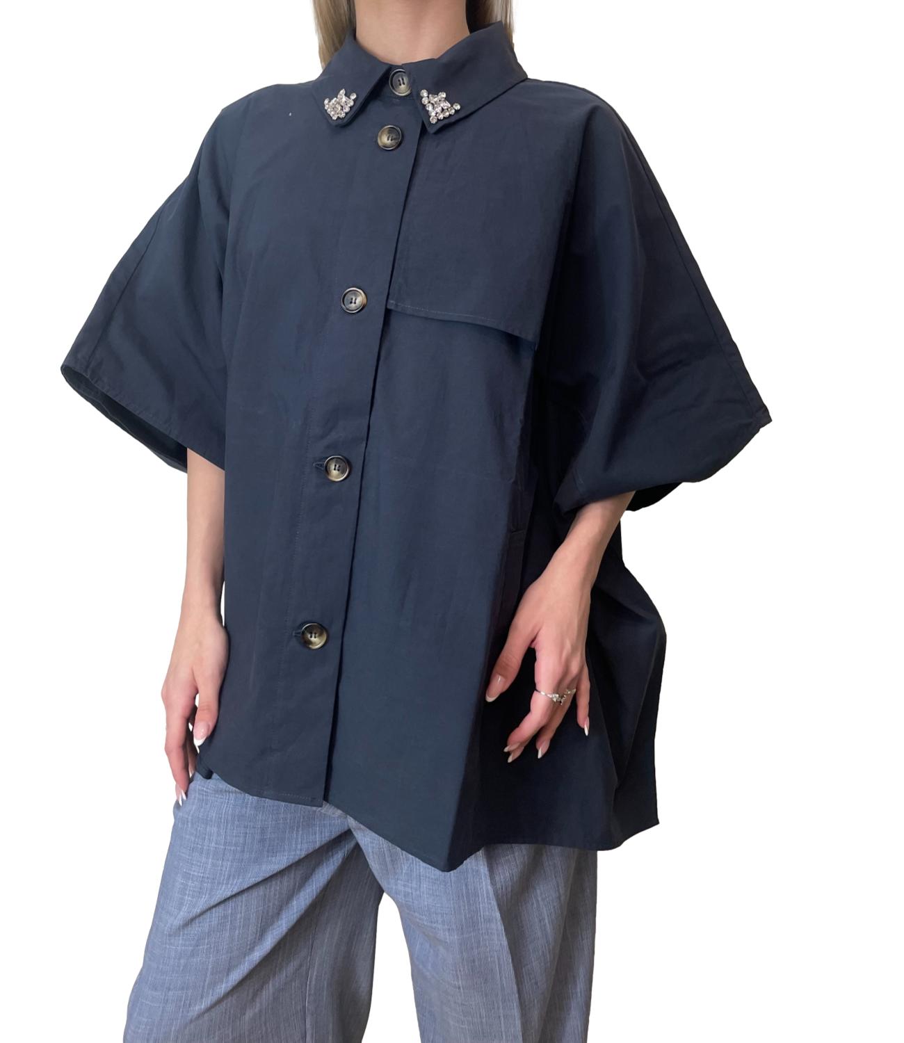 Liu Jo Poncho Blu Sky Donna