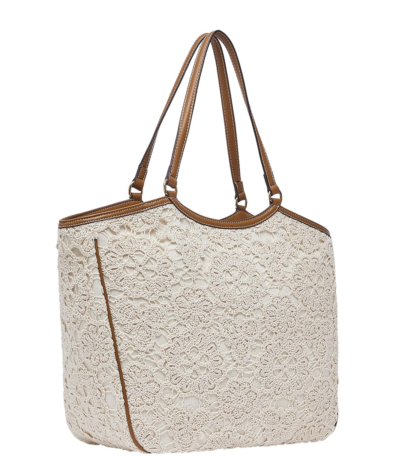 Liu Jo Borsa Pizzo Crema Donna