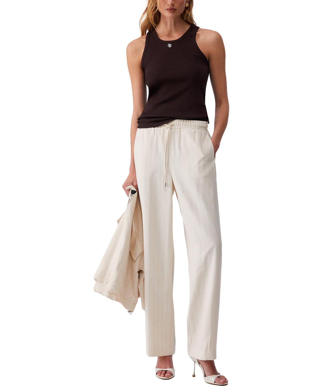 Liu jo Pantalone Cremino Stripe da Donna